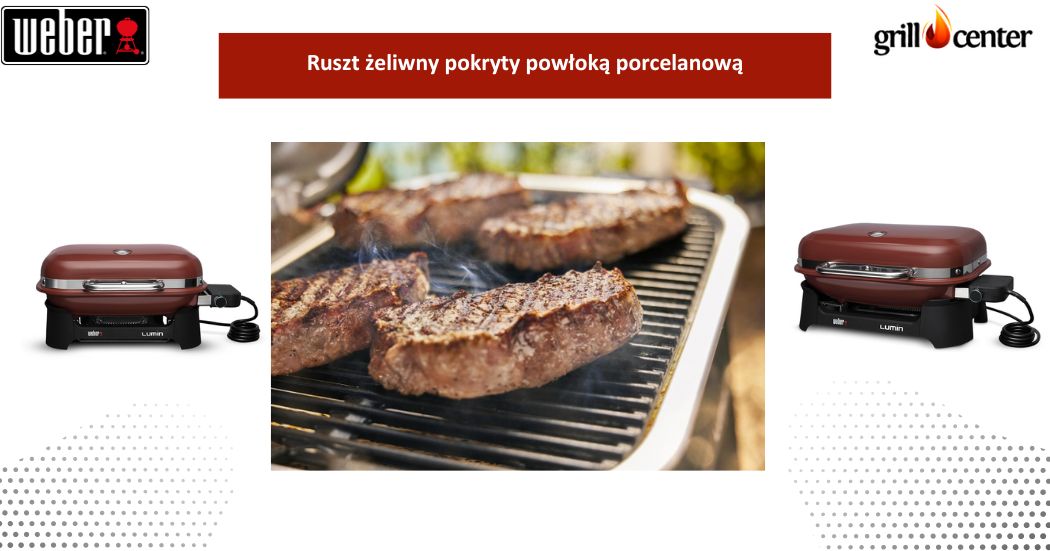 Ruszt żeliwny pokryty powłoką porcelanową