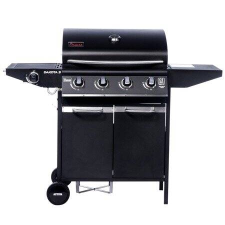 Grill gazowy Activa Dakota III 4+1 czarny z pokrowcem - 19784GD