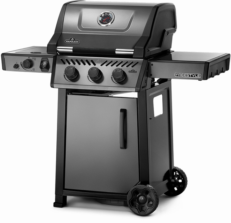 Grill gazowy Napoleon z serii Freestyle z palnikiem bocznym Sizzle-Zone F365DSIBPGT-PL - ekspozycja