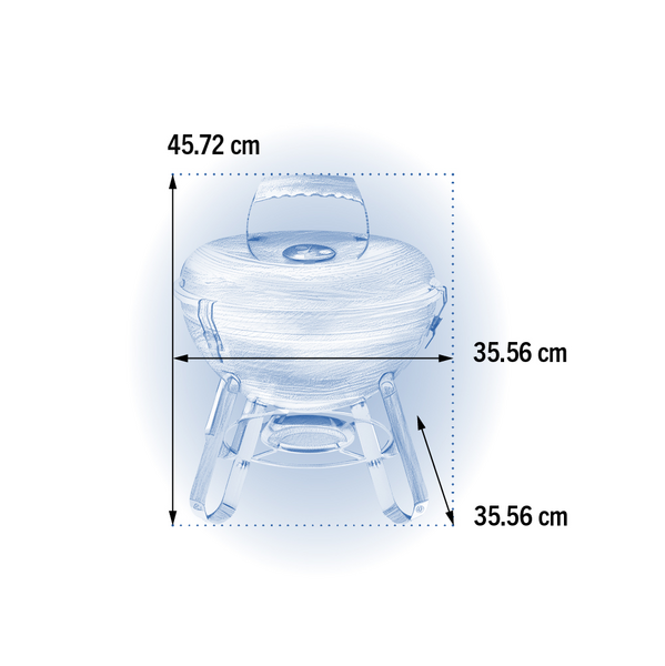 Grill węglowny Napoleon Premium Portable Kettle śr. 36 cm - NK14K-LEG-3