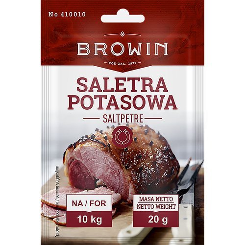 Saletra potasowa do peklowania mięs 20g