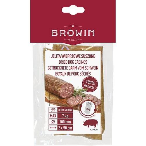 Suszone jelita wieprzowe Browin kaliber 50 x 10 cm - 2 szt - 310621